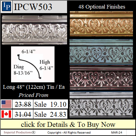 IPCW503 tin cornice