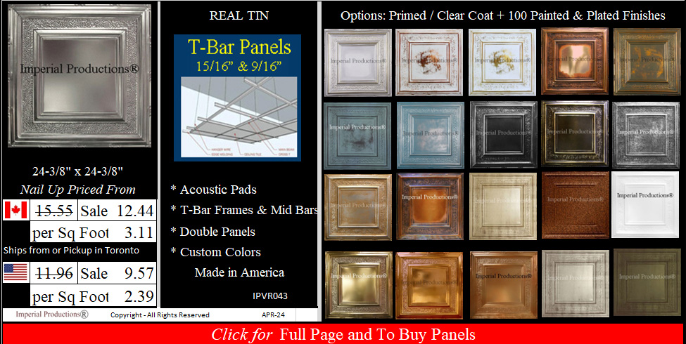IPVR043 Tin Ceiling panels