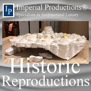 Historic restoration of ceiling medallions