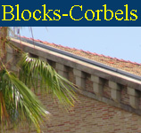 Modillion blocks, corbels and consoles